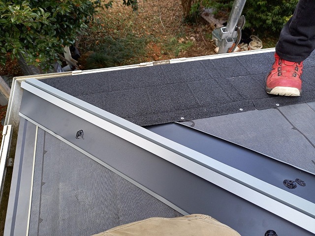 ディプロマットスターで屋根工事